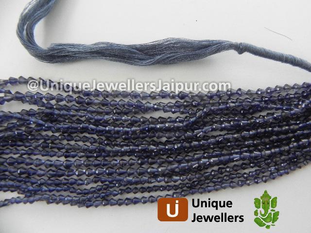 Iolite Faceted Drop Beads
